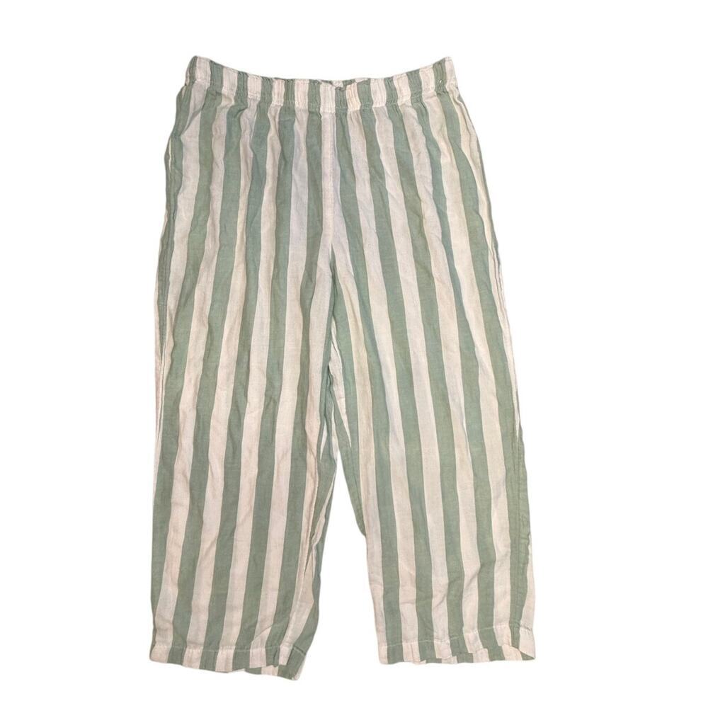 Sincerely Jules Green Striped Pajama Pants Size Small